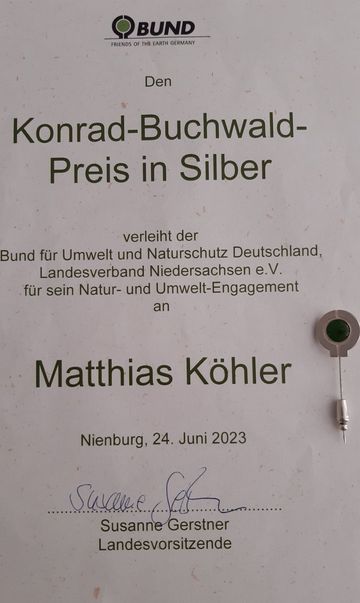 Konrad Buchwald-Preis in Silber